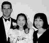 Lin Li Juan with Zhou and her new husband